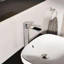Baterie înaltă pentru lavoar Ideal Standard, Ceralife O 240 BlueStart, cu ventil Click-Clack, crom
